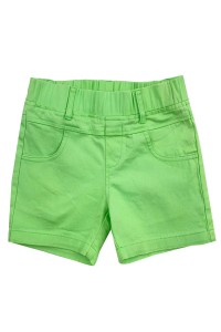 網上下單訂購蘋果綠女裝斜褲  設計高腰短褲橡筋腰圍 斜褲供應商 H267